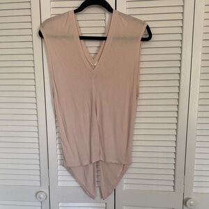 Athleta Light Pink V-Neck Tank Top